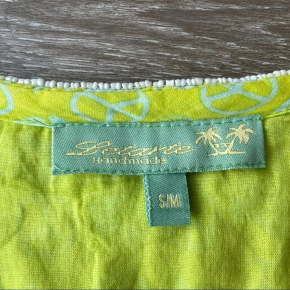 Letarte Handmade Beaded Accents Cropped Top - Picture 5 of 16